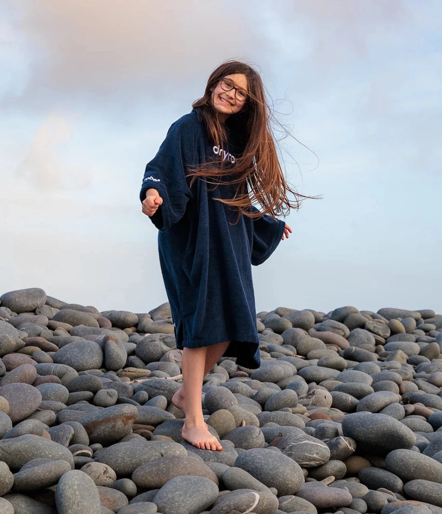 DRYROBE Manteau de serviette Bio KIDS Navy 10-13Dryrobe