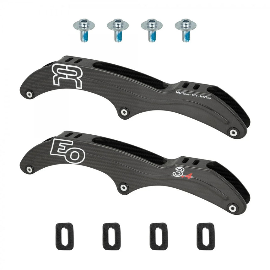 EO Carbon Frames S2 4X105 - 12"8 - 195 - Platines RollerPlaquesFr Skates