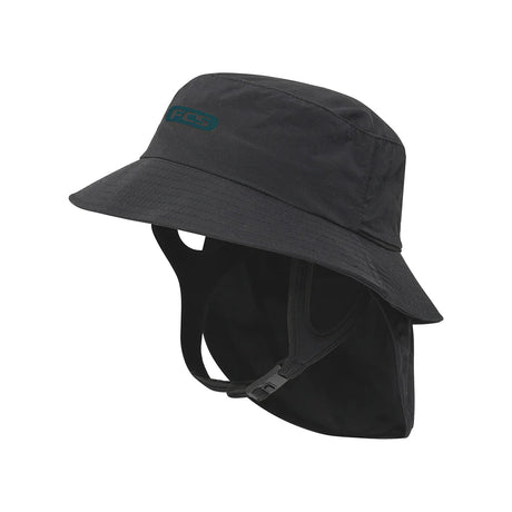 Essential Surf Bucket Hat Black/Teal - Bob de SurfChapeauxFcs