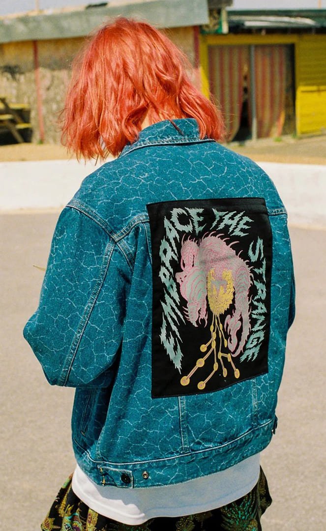 ジャケット・アウター YOKE HAND PAINTED DENIM TRUCKER JACKET YOKE 新作HAND PAINTED DENIM TRUCKER JACKET style.2024.8.23 YOKE