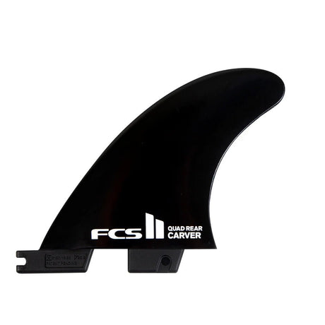 FCS II Carver Twin Quad Rear Retail Fins BlackDérivesFcs