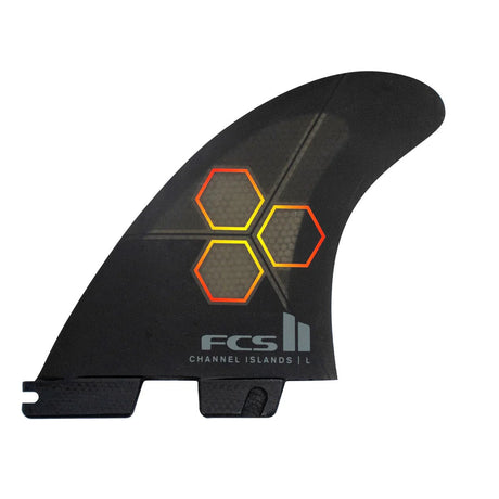 FCS II CI PC Black/Flame Tri Retail Fins - Derives de SurfDérivesFcs