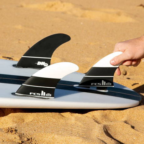 FCS II DH PC Tri Retail Fins Black/White#DérivesFcs