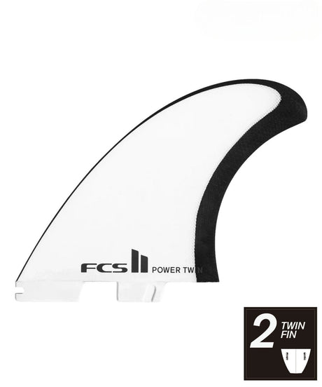 FCS II JS Power Twin PG Retail Fins White/BlackDérivesFcs
