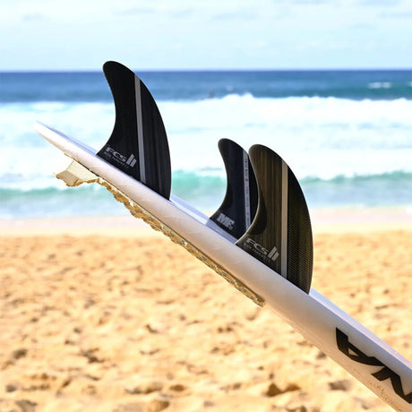 FCS II MF GlassFibre Fusion Smoke/White Tri Retail Fins - Derives SurfDérivesFcs