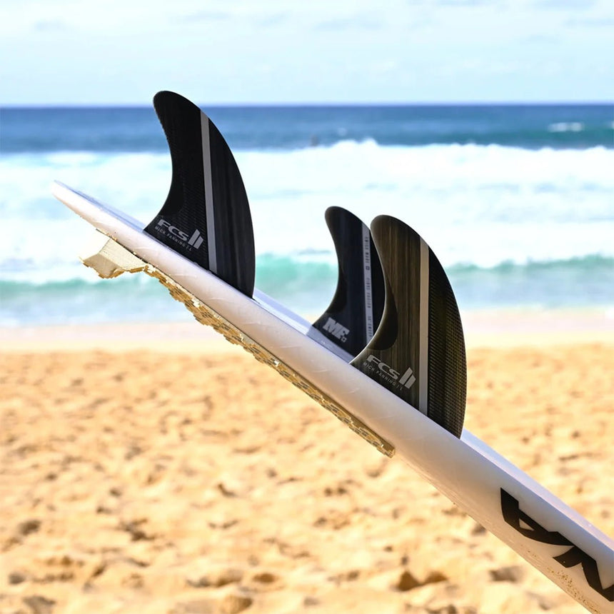 FCS II MF GlassFibre Fusion Smoke/White Tri Retail Fins - Derives SurfDérivesFcs