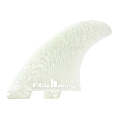 FCS II Power Twin + 1 PG Retail Fins Clear#DérivesFcs