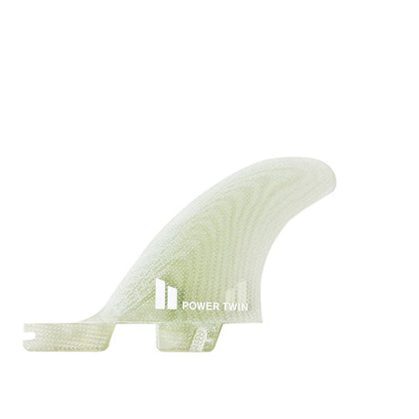 FCS II Power Twin + 1 PG Retail Fins Clear#DérivesFcs