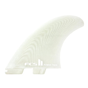 FCS II Power Twin PG Retail Fins Clear#DérivesFcs