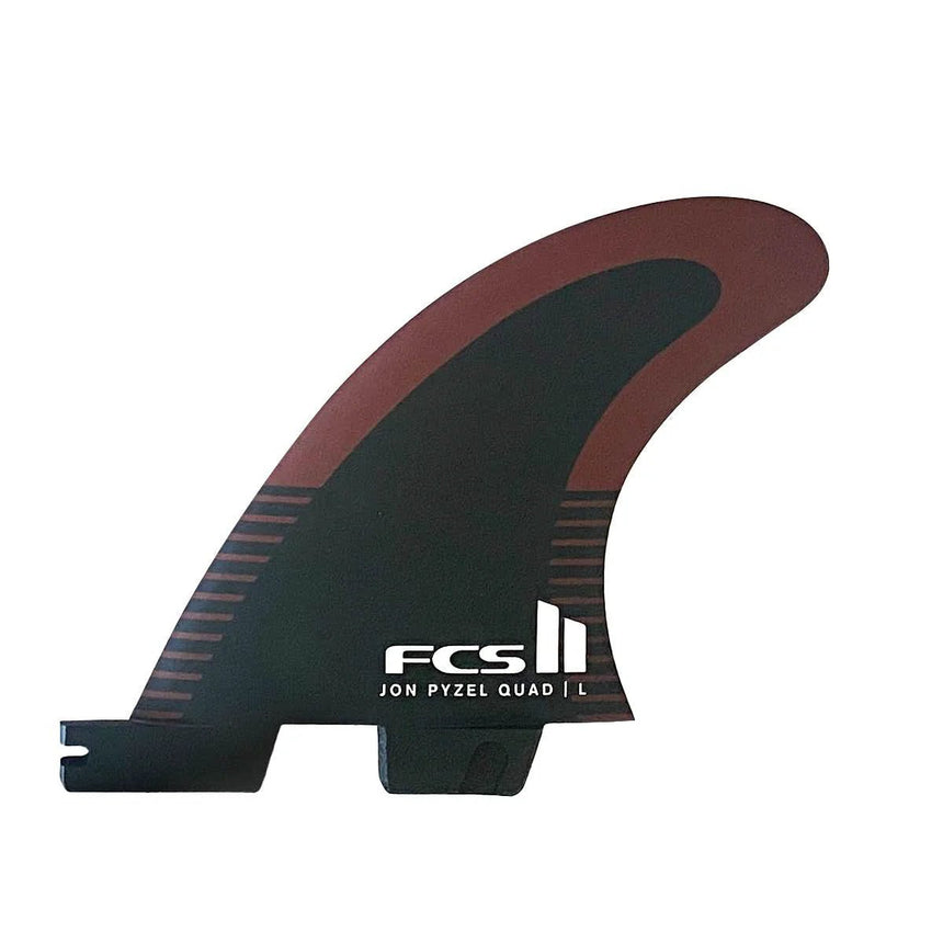 FCS II Pyzel PC Black/Shiraz Quad Rears Retail Fins - Derives de SurfDérivesFcs