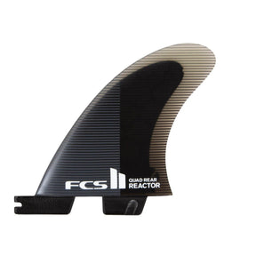 FCS II Reactor PC Quad Rear Retail Fins Black/Charcoal#DérivesFcs