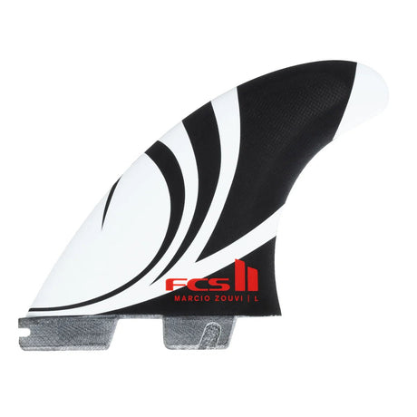 FCS II Sharpeye PC Carbon Black/White Tri Retail Fins - Derives SurfDérivesFcs
