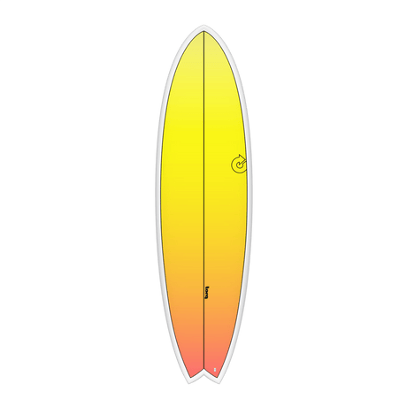 Fish Tet Retro Fade White Rail 6"6 Planche De Surf FishFishTorq