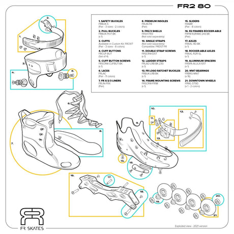 FR2 80 - Rollers En Ligne FreeskateRollers FreeskateFr Skates