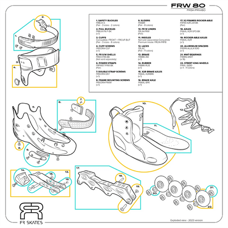 FRW 80 - Roller En Ligne Freeskate FemmeRollers FreeskateFr Skates