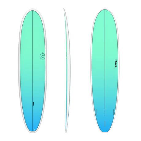 Fun V+ Tet Retro Fade White Rail 8'2" - Planche De Surf FunboardFunboard / HybrideTorq