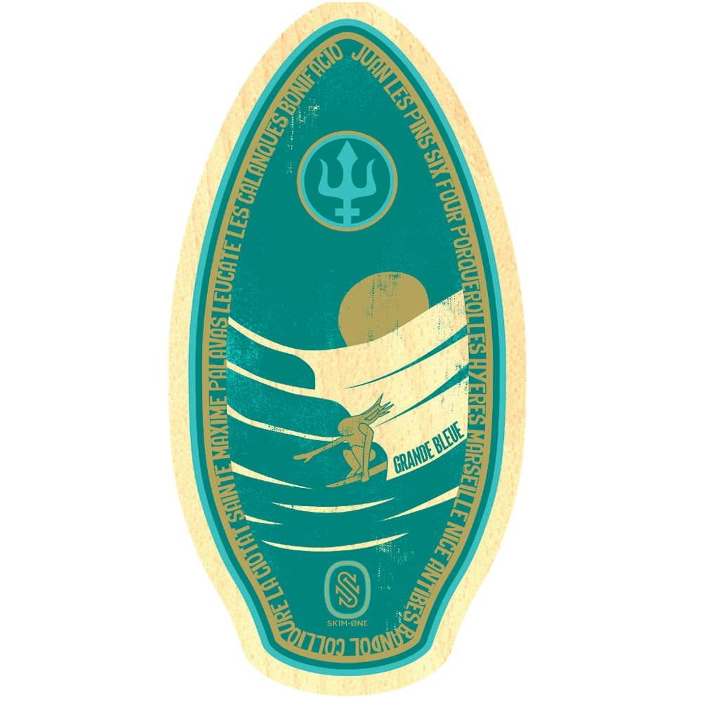 Big Blue 41 - Wood Skimboard Skim One | HawaiiSurf