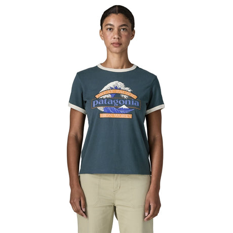 Great Waves Ringer - T Shirt Femme#Tee ShirtsPatagonia