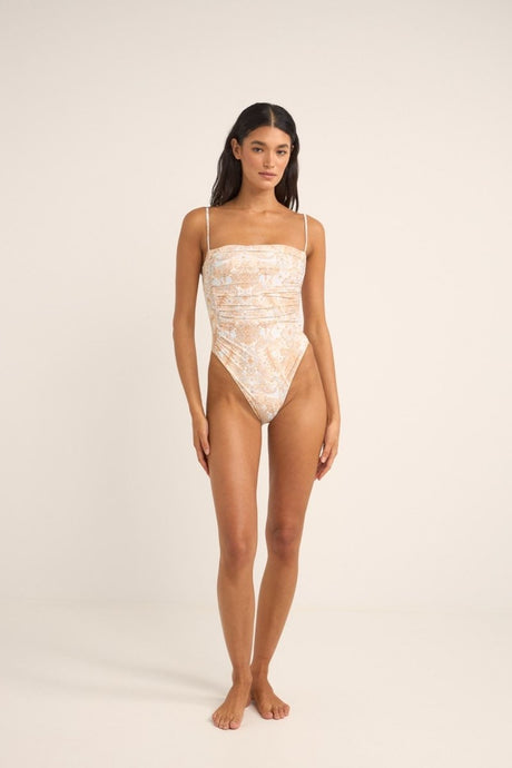 Jean Paisley Scrunched Side One Piece FemmeMaillots De BainRhythm