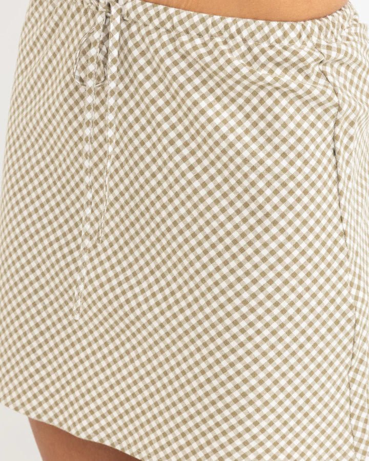 Lola Check Bias Cut - Jupe Courte FemmeSkirtRhythm