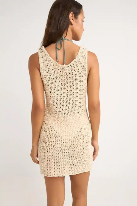 Maddie Knit Scoop Neck Mini Robe Femme#OverswimRhythm