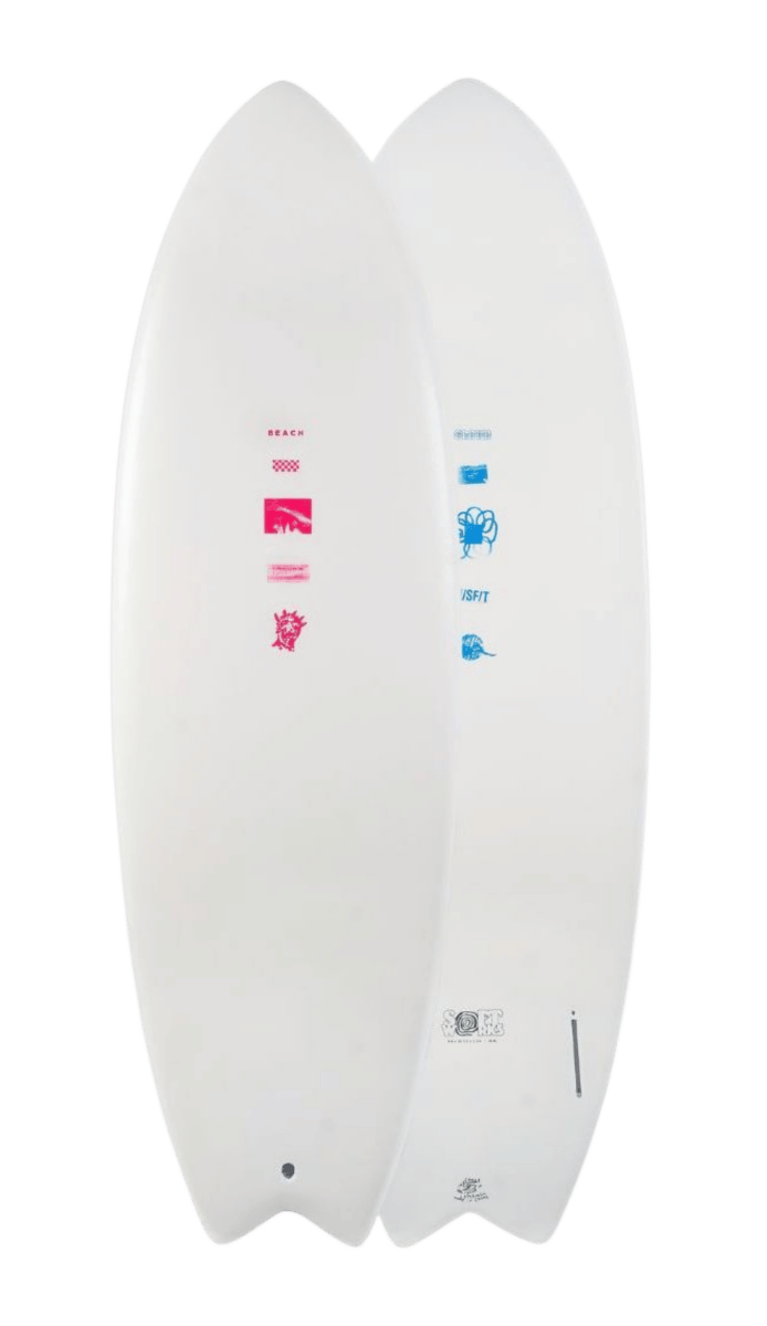 Misfit Beach Cloud SW Futures - Planche Surf FishFishSurftech