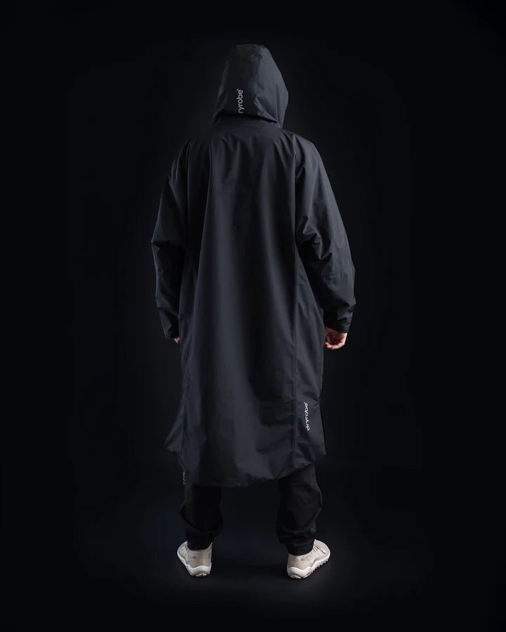 Nexus - Poncho Impermeable Zippé Adulte Manches Longues NoirPonchosDryrobe