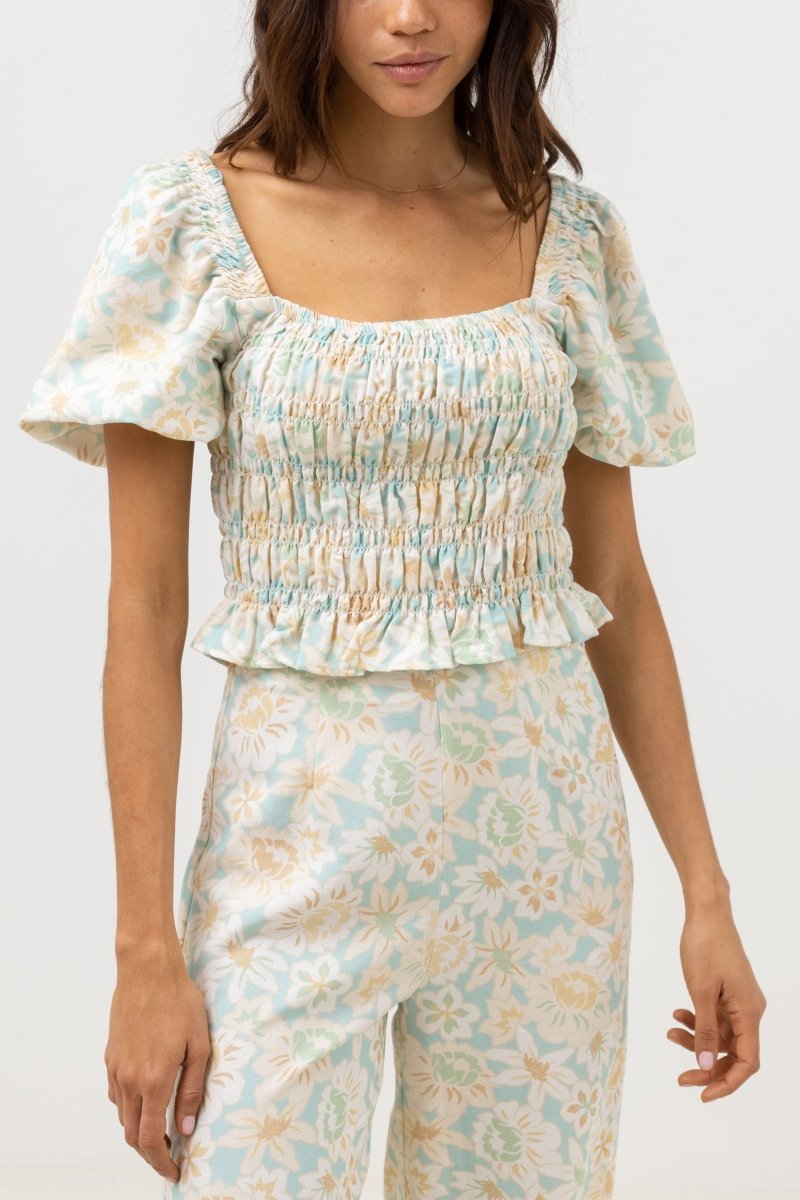 Paloma Floral Smocked - Top FemmeDébardeursRhythm