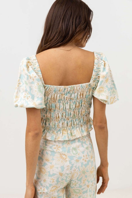 Paloma Floral Smocked - Top FemmeDébardeursRhythm