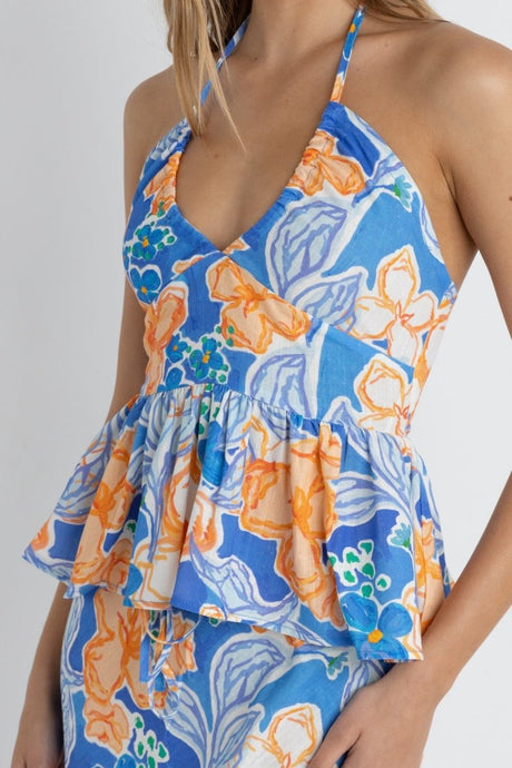 Paradise Floral Halter - Top FemmeDébardeursRhythm