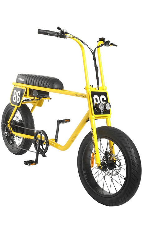 Voltaway Passenger Electric Bike Fat Bike Yellow Black