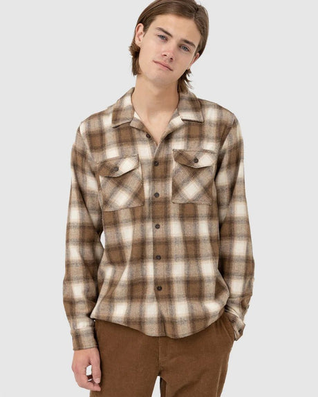 Plaid Ls Chemise Manches Longues Flanelle HommeChemisesRhythm