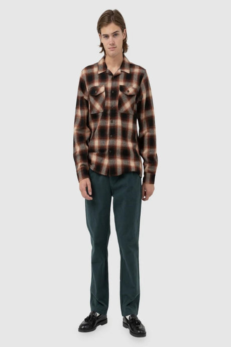 Plaid Ls Chemise Manches Longues Flanelle HommeChemisesRhythm