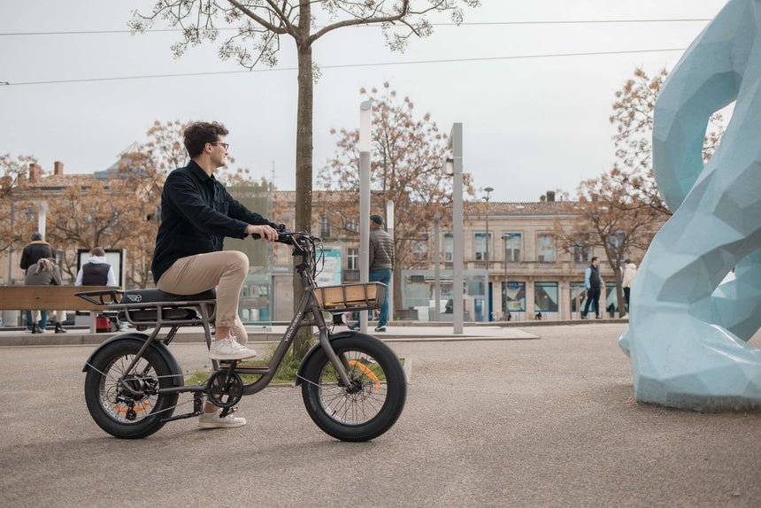Voltaway Twinnee Bicicleta Eléctrica Doble Negra