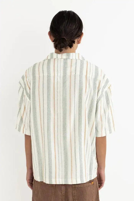 Relaxed Stripe Ss Chemise Homme#ChemisesRhythm