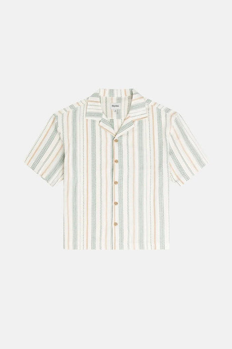 Relaxed Stripe Ss Chemise Homme#ChemisesRhythm