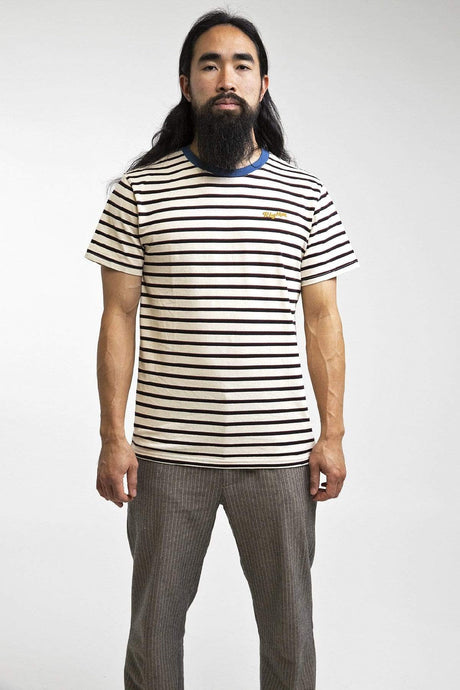 Rhythm Everyday Stripe T-shirt NATURAL