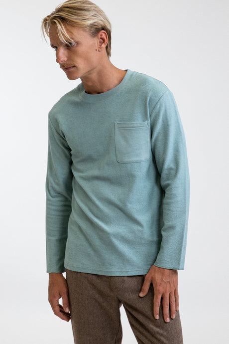 Rhythm Vintage Terry T-shirt Manches Longues TEAL