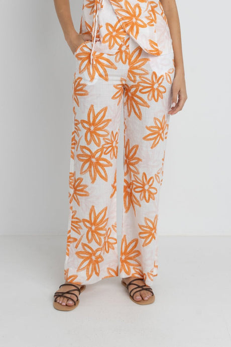 Sanctuary Floral - Wide Leg Pantalon FemmePantalonsRhythm
