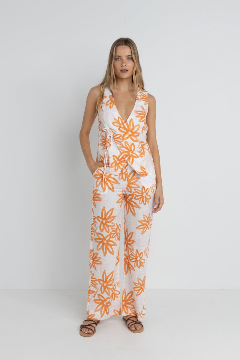 Sanctuary Floral - Wide Leg Pantalon FemmePantalonsRhythm