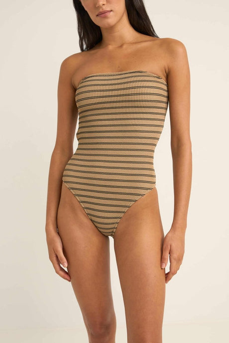 Sol Stripe Strapless One Piece Femme#Maillots De BainRhythm