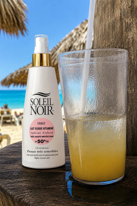 SPRAY LAIT 50+ fluide vitaminé kidSoin Du CorpsSoleil Noir