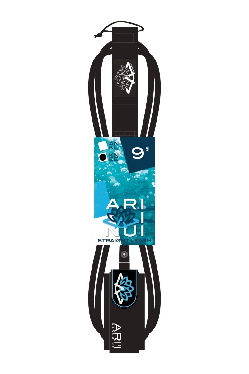 Straight 9mm - Leash De Paddle Genou 9"0LeashsAri'inui