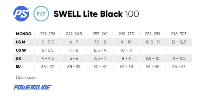 SWELL LITE 100 Rollers En Ligne Fitness UnisexeRollers FitnessPowerslide