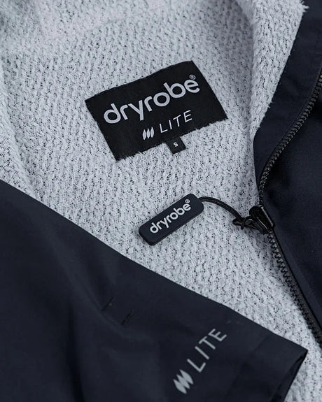 Tech - Lite - Poncho Impermeable Zippé Adulte Manches Courtes Noir GrisPonchosDryrobe
