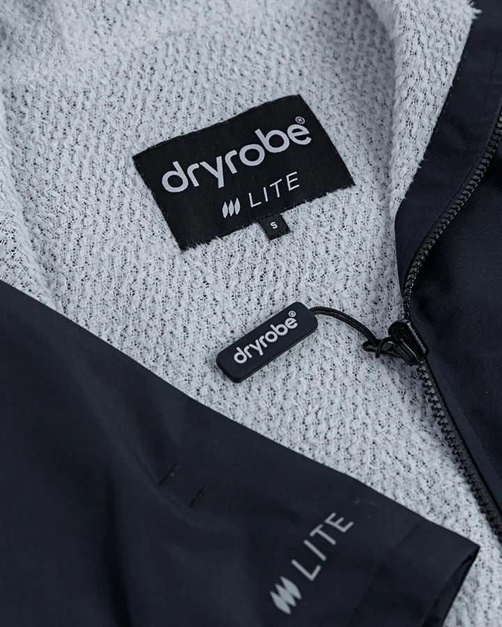 Tech - Lite - Poncho Impermeable Zippé Adulte Manches Courtes Noir GrisPonchosDryrobe