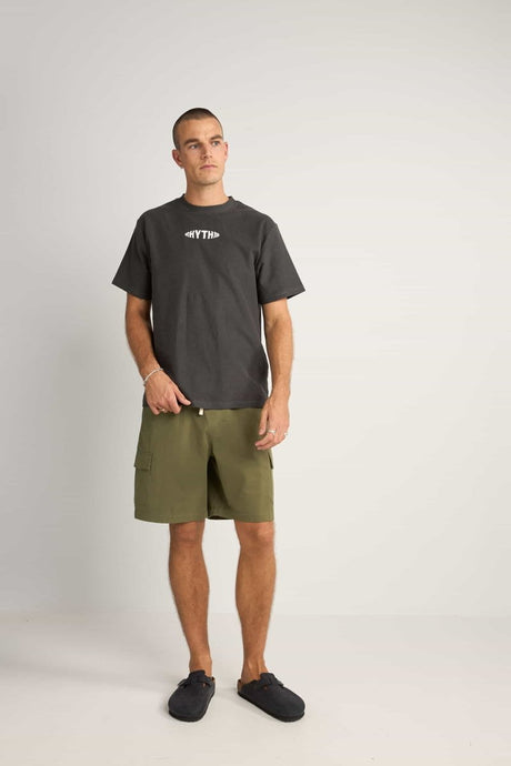 Terry Contrast Stitch Ss T-Shirt Homme#Tee ShirtsRhythm