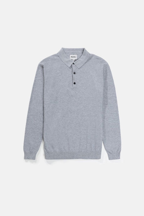 Textured Knit L/S - Polo HommeTee ShirtsRhythm