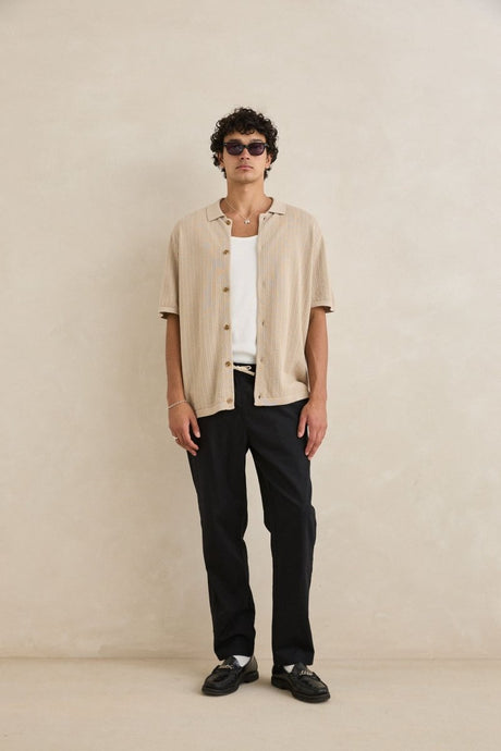 Textured Knit SS - Chemise HommeChemisesRhythm