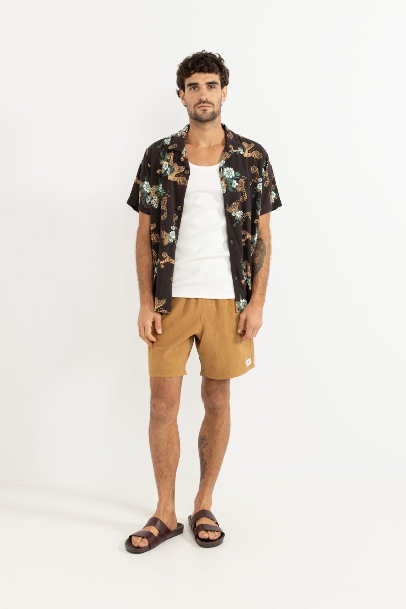 Textured Linen Jam - Short HommeShortsRhythm